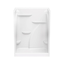 Maax 103676-000-001-002 - E160 60 x 37 Acrylic Alcove Center Drain One-Piece Shower in White