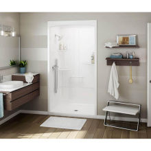 Maax 107004-000-001-001 - ALLIA SHR-4834 Acrylic Alcove Center Drain One-Piece Shower in White