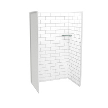 Maax 107460-301-526-000 - Utile 4836 Composite Direct-to-Stud Three-Piece Alcove Shower Wall Kit in Metro Tux