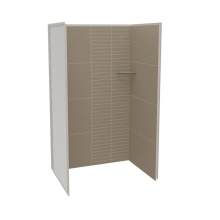 Maax 107460-306-512-000 - Utile 4836 Composite Direct-to-Stud Three-Piece Alcove Shower Wall Kit in Erosion Taupe