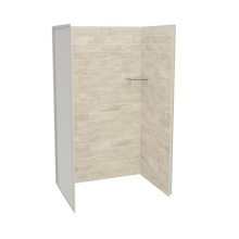 Maax 107460-312-507-000 - Utile 4836 Composite Direct-to-Stud Three-Piece Alcove Shower Wall Kit in Organik Loam
