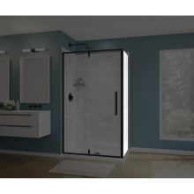 Maax 135327-900-340-000 - Uptown Return Panel for 32 in. Base with Clear glass in Matte Black