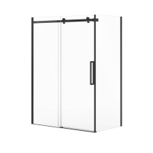 Maax 136543-810-340-000 - Halo Pro GS Return Panel for 36 in. Base with GlassShield® glass in Matte Black