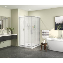Maax 137451-900-084-000 - Radia Square 42 x 42 x 71.5 in. 6 mm Sliding Shower Door for Corner Installation with Clear glass
