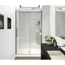 Maax 138540-810-084-000 - Halo Pro GS 44.5-47 x 78.75 in. 8mm Sliding Shower Door for Alcove Installation with GlassShield&#