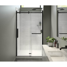 Maax 138954-900-340-000 - Halo Pro 44.5-47 x 78.75 in. 8 mm Sliding Shower Door with Towel Bar for Alcove Installation with