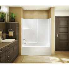 Maax 140110-L-003-002 - TSTEA63 60 x 34 AcrylX Alcove Left-Hand Drain One-Piece Whirlpool Tub Shower in White