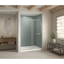 Maax 410036-541-001-000 - B3Round 6042 Acrylic Alcove Shower Base in White with Anti-slip Bottom with Center Drain