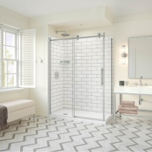 Maax 137423-900-084-000 - Odyssey SC Return Panel for 36 Inch Base in Clear glass in Chrome