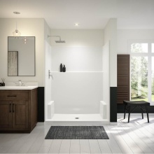 Maax 107167-000-002-000 - Icon SH6036 AcrylX Alcove Center Drain One-Piece Shower in White