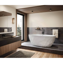 Maax 107827-000-240-000 - Fura Matte 6732 Acrylic Freestanding Center Drain Bathtub in Matte White