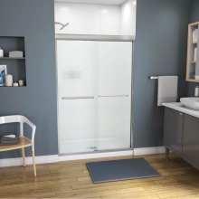 Maax 134563-927-305-000 - Kameleon 43-47 x 71 Inch 6 mm Bypass Shower Door for Alcove Installation with Fluted glass in Brus