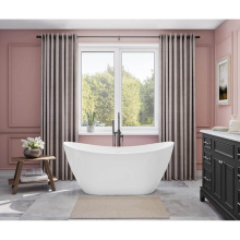 Maax 107676-000-001-000 - Mirella 60 x 29 Acrylic Freestanding Center Drain Bathtub in White with White Skirt