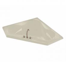 Maax 100053-103-004 - Tryst 59 x 59 Acrylic Corner Center Drain Aeroeffect Bathtub in Bone