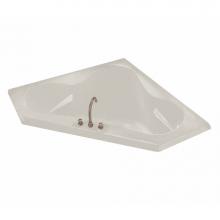 Maax 100053-000-007 - Tryst 59.25 in. x 59.25 in. Corner Bathtub with Center Drain in Biscuit