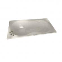 Maax 100073-055-007 - Melodie 66 x 33 Acrylic Alcove Center Drain Aerofeel Bathtub in Biscuit