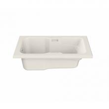 Maax 100074-000-007 - Lopez 66.25 in. x 35.75 in. Alcove Bathtub with End Drain in Biscuit