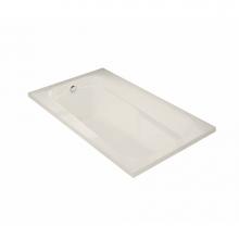 Maax 100103-097-007 - Tempest 60 x 36 Acrylic Alcove End Drain Combined Whirlpool & Aeroeffect Bathtub in Biscuit