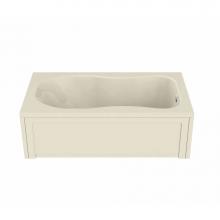 Maax 101055-004-004 - Topaz 59.75 in. x 36 in. Alcove Bathtub with Hydromax System End Drain in Bone