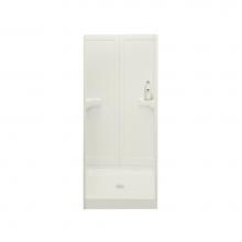 Maax 101167-000-007 - Gilmour 36 in. x 37 in. x 74.75 in. 3-piece Shower with No Seat, Center Drain in Biscuit
