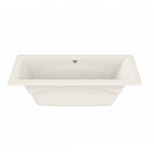 Maax 101275-000-007 - Optik 7242 Acrylic Undermount Center Drain Bathtub in Biscuit