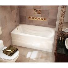 Maax 102201-L-003-001 - Tenderness 59.875 in. x 31.75 in. Alcove Bathtub with Whirlpool System Left Drain in White