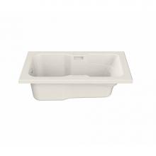 Maax 102227-000-007 - Lopez 71.625 in. x 36.125 in. Alcove Bathtub with End Drain in Biscuit