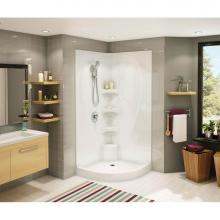 Maax 102495-000-001 - Equinox I 37 in. x 37 in. x 77.75 in. 1-piece Shower with No Seat, Center Drain in White