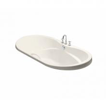 Maax 102757-004-007 - Living 72 in. x 42 in. Drop-in Bathtub with Hydromax System Center Drain in Biscuit