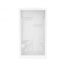 Maax 103676-000-001-002 - E160 60 x 37 Acrylic Alcove Center Drain One-Piece Shower in White