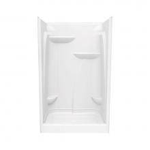 Maax 103677-000-001-000 - E148 48 x 37 Acrylic Alcove Center Drain One-Piece Shower in White