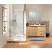 Maax 105050-000-001 - SQ 31.75 in. x 32.125 in. x 6.125 in. Square Alcove Shower Base with Center Drain in White