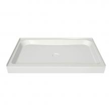 Maax 105057-000-001 - MAAX 59.75 in. x 36.125 in. x 6.125 in. Rectangular Alcove Shower Base with Center Drain in White