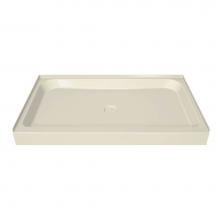 Maax 105061-000-004 - MAAX 41.75 in. x 36.125 in. x 6.125 in. Rectangular Alcove Shower Base with Center Drain in Bone