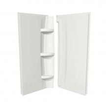 Maax 105062-000-004 - 30 in. x 1.5 in. x 72 in. Direct to Stud Two Wall Set in Bone
