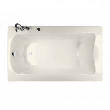 Maax 105310-R-094-007 - Release 6032 Acrylic Drop-in Right-Hand Drain Combined Hydromax & Aerofeel Bathtub in Biscuit