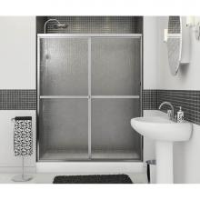 Maax 105412-970-084-000 - Polar 54-59 1/2 x 68 in. Sliding Shower Door for Alcove Installation with Raindrop glass in Chrome
