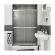 Maax 105413-970-084-000 - Polar 42-47 1/2 x 68 in. Sliding Shower Door for Alcove Installation with Raindrop glass in Chrome