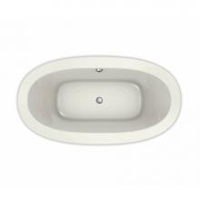 Maax 105462-107-007 - Reverie 66 in. x 36 in. Drop-in Bathtub with Hydrosens System Center Drain in Biscuit