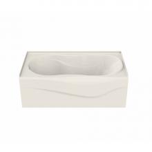Maax 105726-R-091-007 - Murmur A 59.875 in. x 33.375 in. Alcove Bathtub with 10 microjets System Right Drain in Biscuit