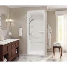 Maax 105918-S-000-001 - Camelia SHR 36 in. x 36.5 in. x 88 in. 3-piece Shower with Roof Cap No Seat, Center Drain in White
