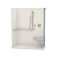 Maax 106038-R-000-007 - OPS-6030 - ADA/ANSI compliant (with Seat) 60 in. x 30.25 in. x 76.625 in. 1-piece Shower with Righ