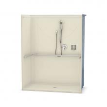 Maax 106039-000-004 - OPS-6030 - ADA compliant (without Seat) 60 in. x 30.25 in. x 76.625 in. 1-piece Shower with No Sea