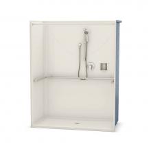 Maax 106039-000-007 - OPS-6030 - ADA compliant (without Seat) 60 in. x 30.25 in. x 76.625 in. 1-piece Shower with No Sea