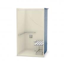 Maax 106055-L-000-004 - OPS-4248 - with California Title 24 Grab Bar and Seat 42 in. x 48 in. x 76.5 in. 1-piece Shower wi