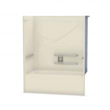 Maax 106058-R-000-004 - OPTS-6032 - With ADA Grab Bars 57 in. x 31.5 in. x 69.75 in. 1-piece Tub Shower with Right Drain i