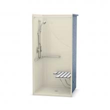 Maax 106069-L-000-004 - OPS-3636-RS-RS COMPLETE ACCESSIBILITY PACKAGE 36 in. x 36 in. x 76.625 in. 1-piece Shower with Lef