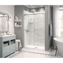 Maax 106354-000-001 - Zone 47.875 in. x 32 in. x 4 in. Rectangular Configurable Shower Base with Center Drain in White