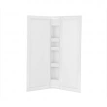 Maax 106383-000-001 - Hana 40.125 in. x 40.125 in. x 75.75 in. Direct to Stud Wall Kit in White