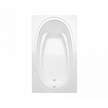 Maax 106457-R-000-001 - Panaro 6042 Acrylic Drop-in Right-Hand Drain Bathtub in White